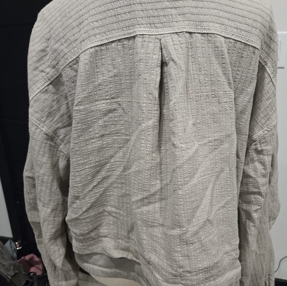 Piclro Anthropologie Bomber Jacket Large Nwot Oversized Fit - Picture 2 of 6